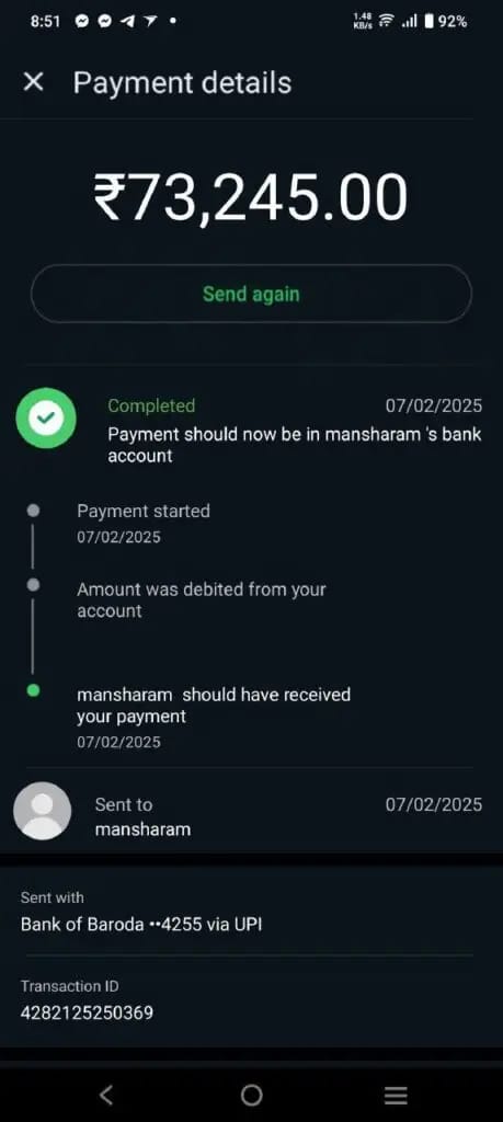 Payment Proof